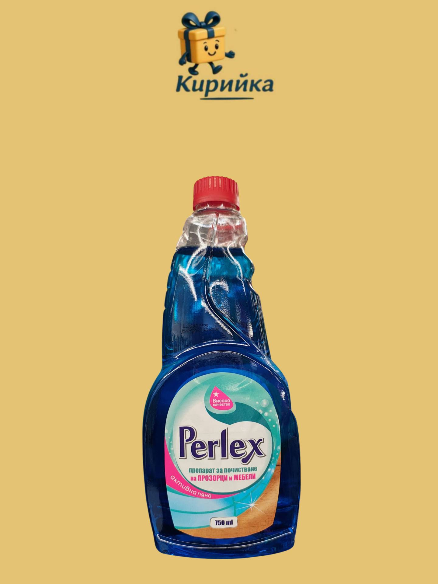 ПРЕПАРАТ ЗА СТЪКЛА И МЕБЕЛИ ПЕРЛЕКС СИН 750МЛ ПЪЛНИТЕЛ 750ml