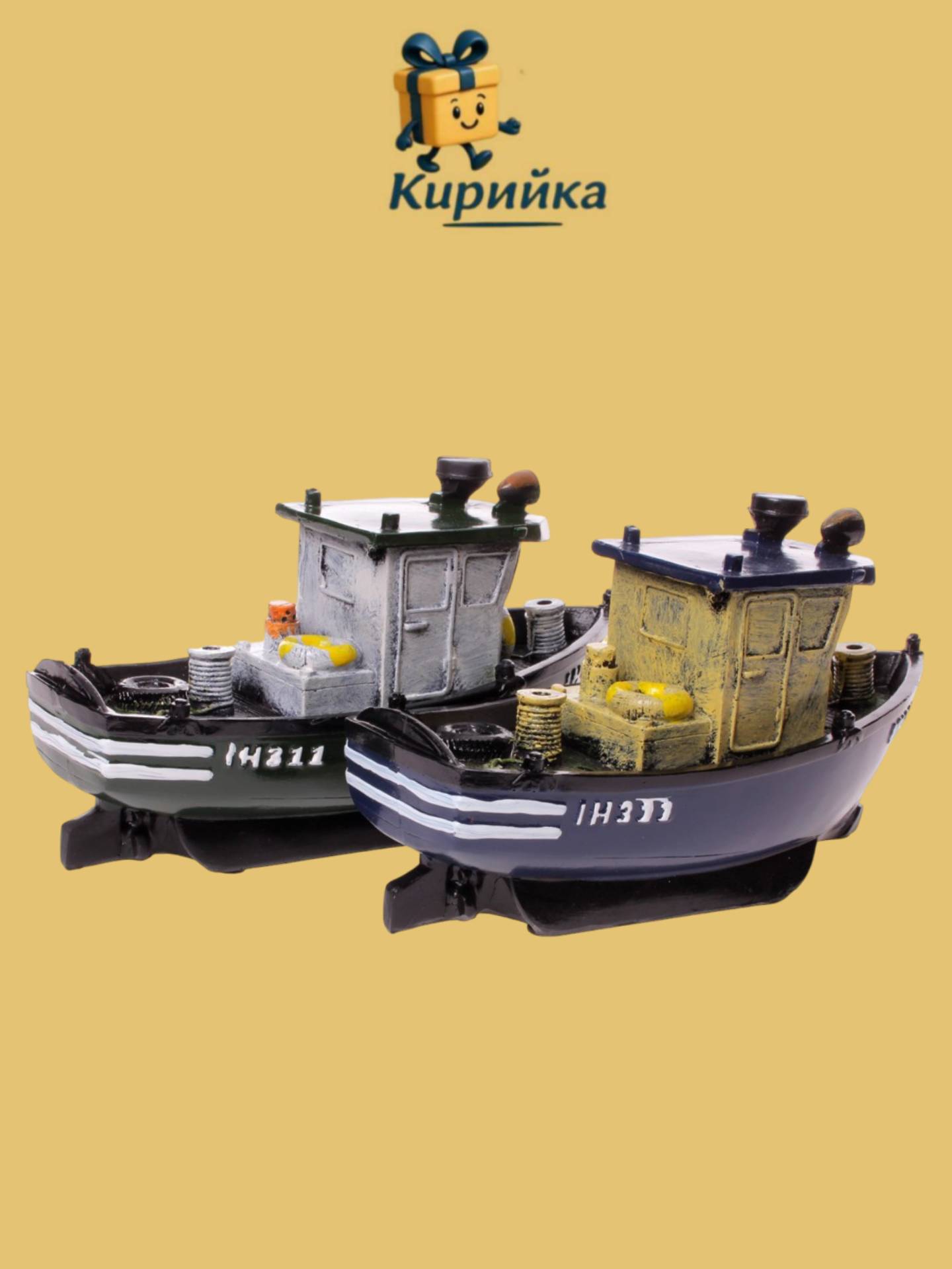 Декоративна фигурка - риболовен кораб-97608 1br